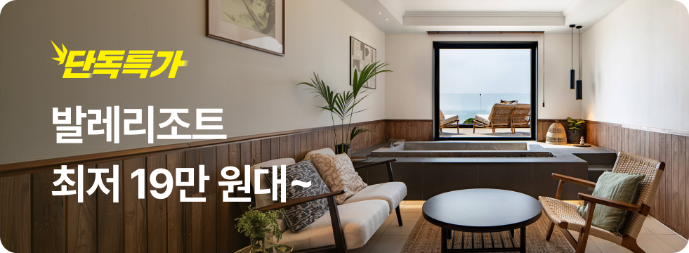 번쩍특가 | 발레리조트