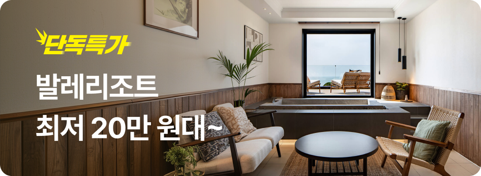 번쩍특가 | 발레리조트