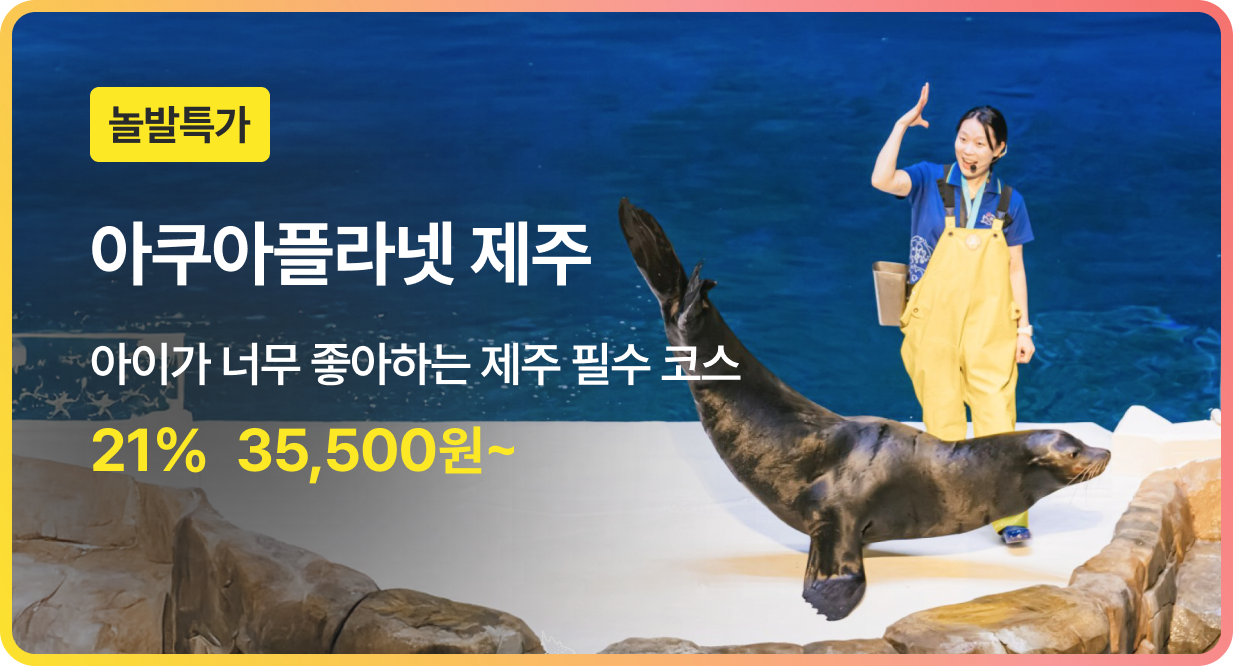 번쩍특가 | 아쿠아플라넷제주