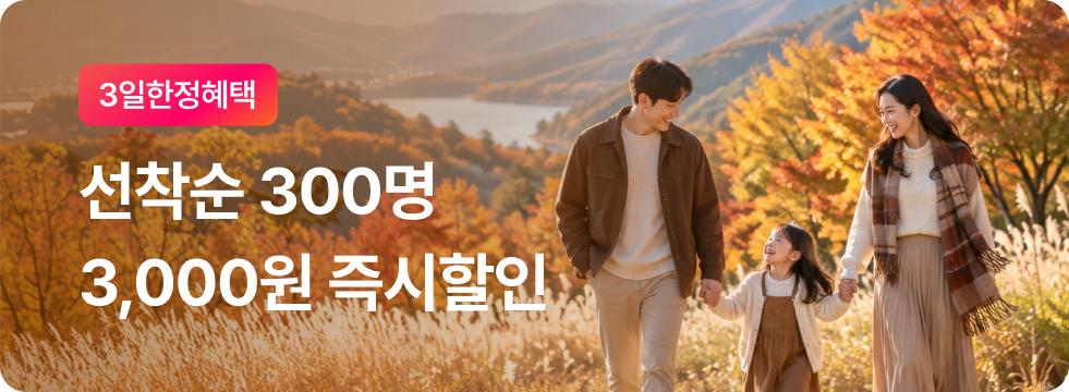 [금토일한정] 선착순 3,000원 할인