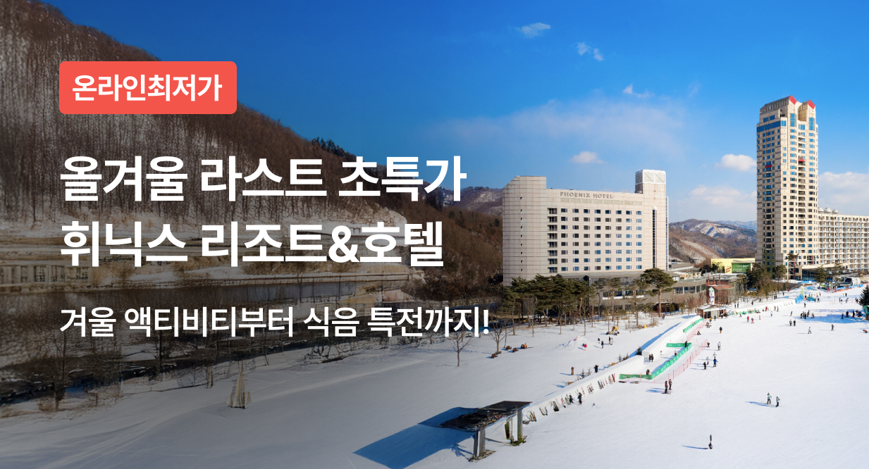 올겨울 라스트 초특가 휘닉스 리조트&호텔