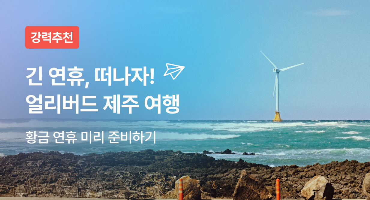 얼리버드 제주도 여행 기획전