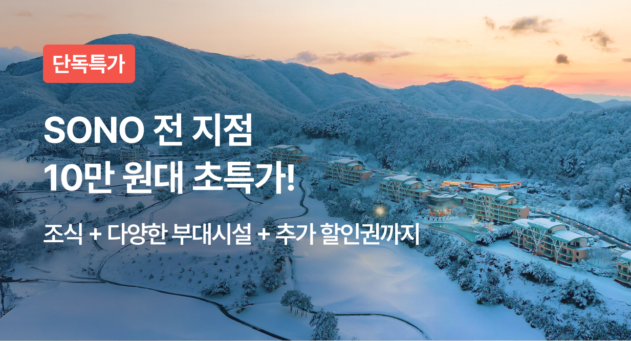 SONO 전 지점 10만 원대 초특가!
