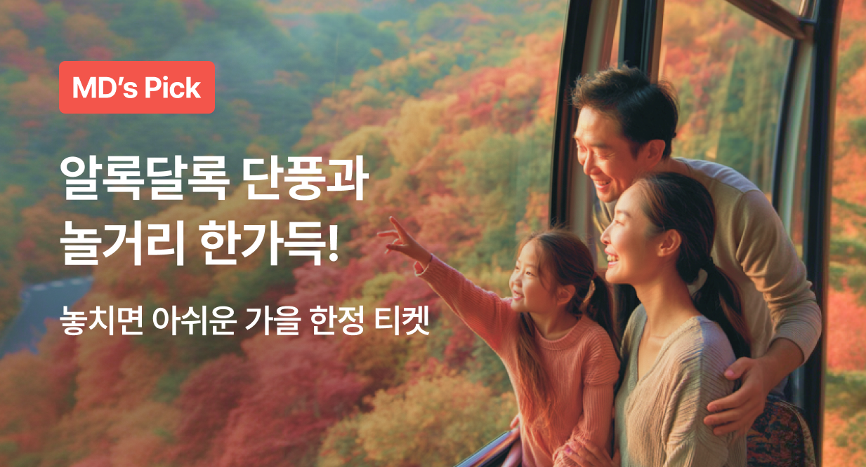 알록달록 단풍과 함께 놀거리 가득! 티켓&아쿠아리움&동물체험