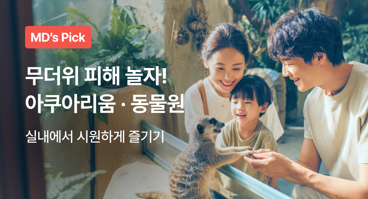 무더위 피해 놀자! 아쿠아리움&동물원