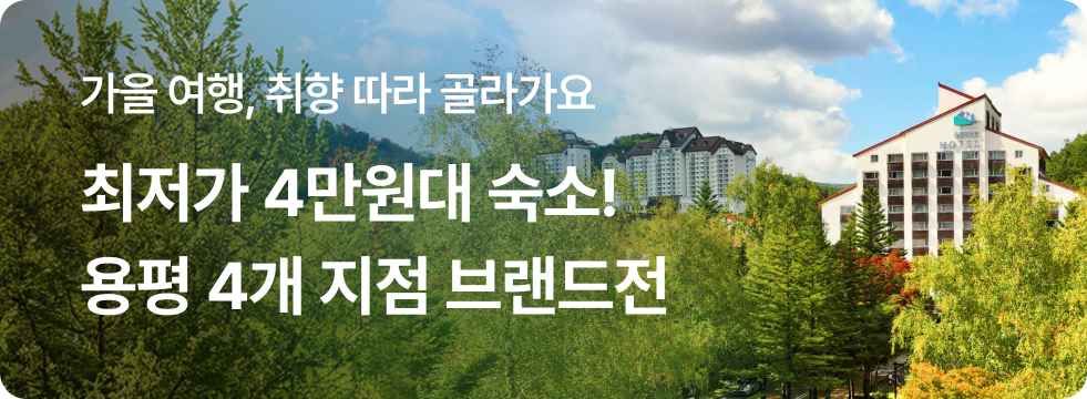용평 4개 지점 브랜드전